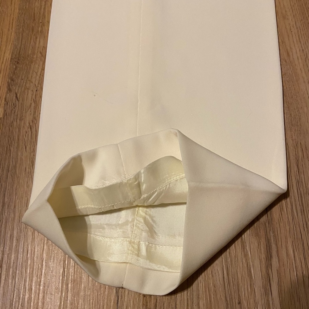 Kasper NWT Timeless Style: Vintage 2P Cream-colored fully-lined pants. - Picture 2 of 10